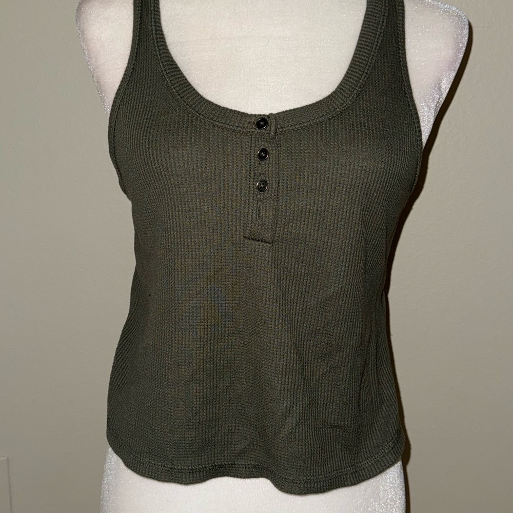 Wild Fable Green Crop Tank Top